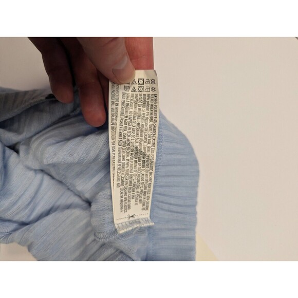 Forever 21 Womens Small Long Knit Sky Blue Pants NWT - Picture 10 of 11